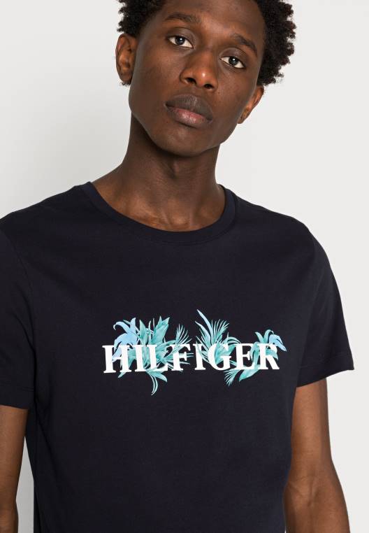 חולצת טריקו בהדפס כף היד NX204750 שמיים מדבריים Tommy Hilfiger