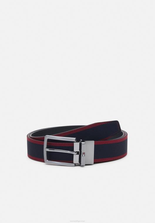חגורה הפיכה דנטון NX204761 אדום תאגידי/צי Tommy Hilfiger