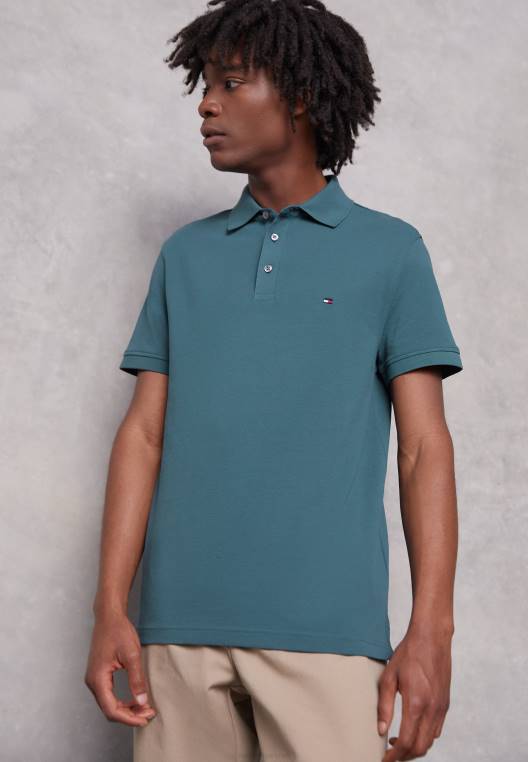 חולצת פולו NX204769 כספית ימית Tommy Hilfiger