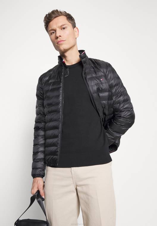 סוודר עם צווארון צווארון NX204780 שָׁחוֹר Tommy Hilfiger