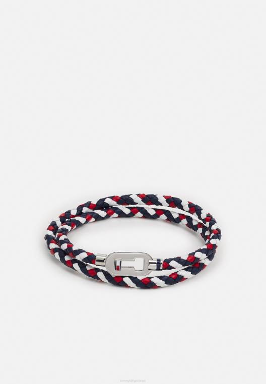 צמיד משפחתי מינימליסטי NX204790 אדום/לבן/כחול/כסף Tommy Hilfiger