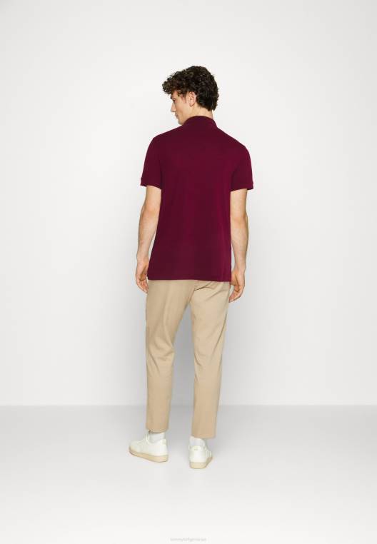 חולצת פולו רגילה NX204798 אודם עמוק Tommy Hilfiger