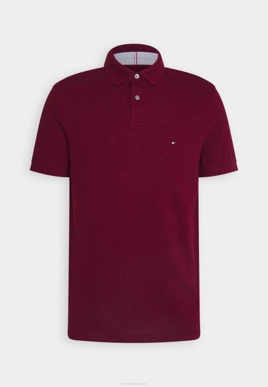 חולצת פולו רגילה NX204798 אודם עמוק Tommy Hilfiger