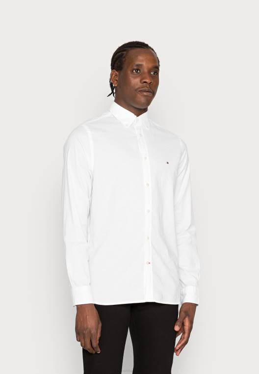 חולצת אוקספורד פלקס NX204799 לבן Tommy Hilfiger
