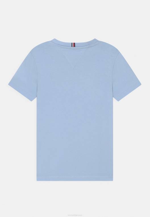 חולצת טי לוגו בהדפס יוניסקס NX204804 שמיי שמברי Tommy Hilfiger