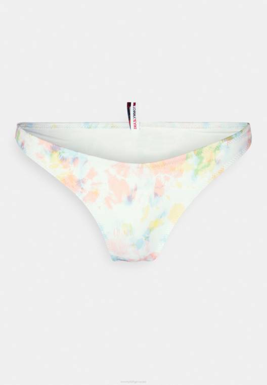 תחתוני ביקיני חצופים עם רגל גבוהה NX204809 צבע עניבה Tommy Hilfiger