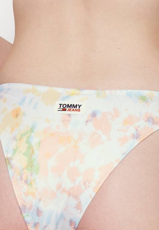 תחתוני ביקיני חצופים עם רגל גבוהה NX204809 צבע עניבה Tommy Hilfiger