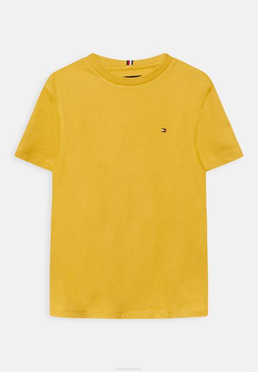 טי שירט בסיסית חיונית NX204836 צהוב טוסקני Tommy Hilfiger