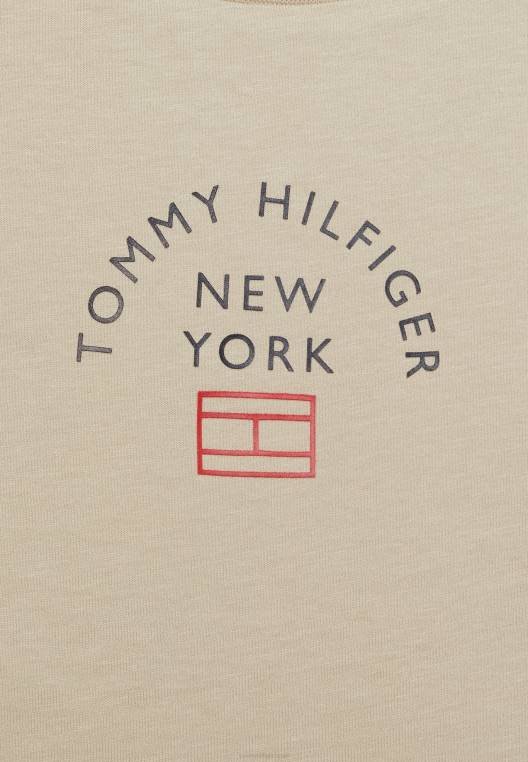 חולצה מודפסת NX204839 חול סוואנה Tommy Hilfiger