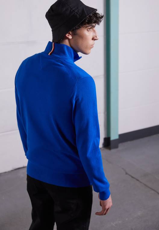 מגשר מדמה עם רוכסן NX204843 אי יווני כחול Tommy Hilfiger