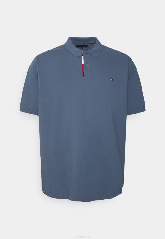 חולצת פולו רגילה עם כיס NX204867 אינדיגו דהוי Tommy Hilfiger