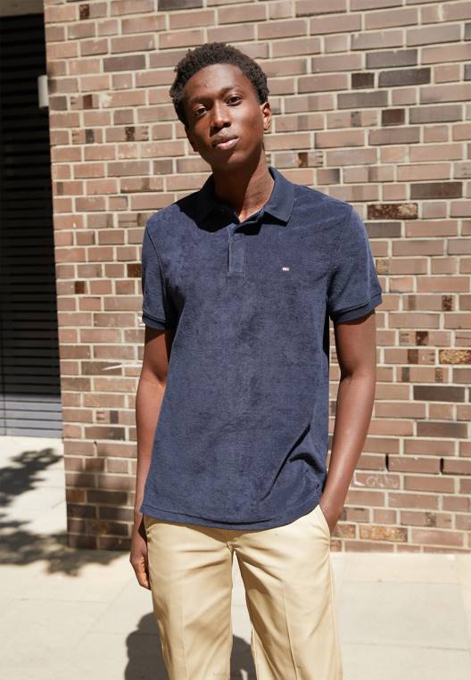 חולצת מיקרו פולו NX204872 שמיים מדבריים Tommy Hilfiger