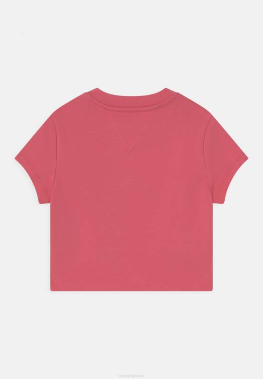 חולצת טריקו נצחית בהדפס קרופ NX204873 אבטיח עמוק Tommy Hilfiger