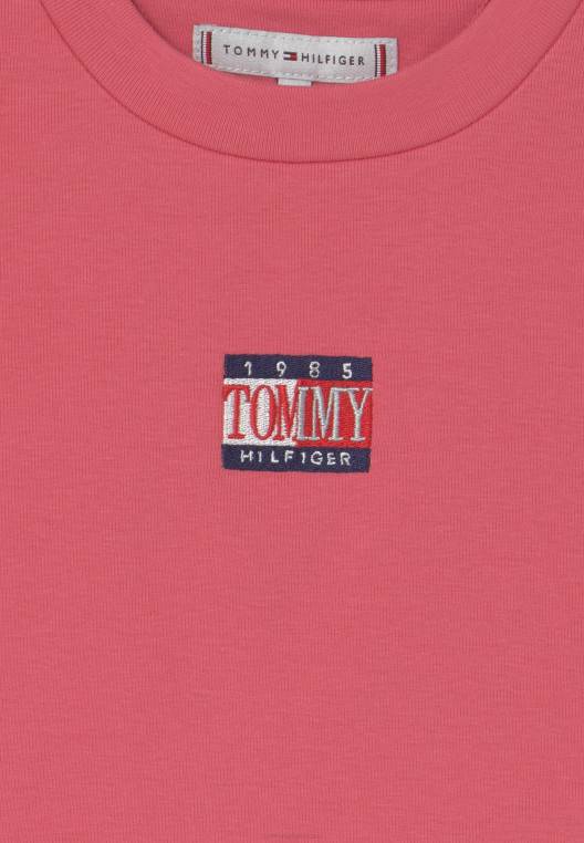 חולצת טריקו נצחית בהדפס קרופ NX204873 אבטיח עמוק Tommy Hilfiger