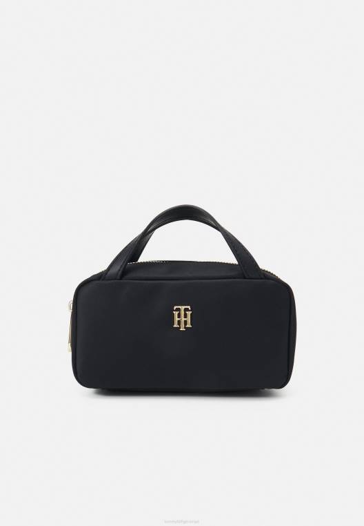 תיק כביסה לאיפור פרג NX204884 שָׁחוֹר Tommy Hilfiger