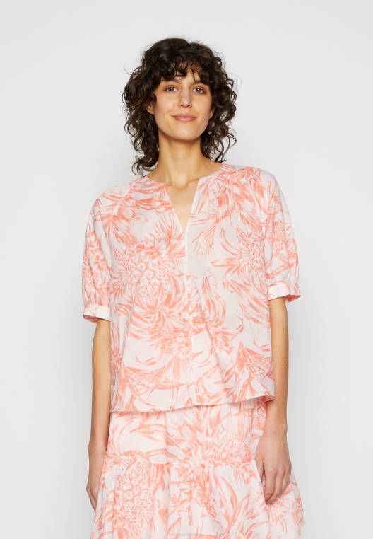 וואל הנלי חצי חולצה NX204903 אי אננס/ אפרסק שקיעה Tommy Hilfiger