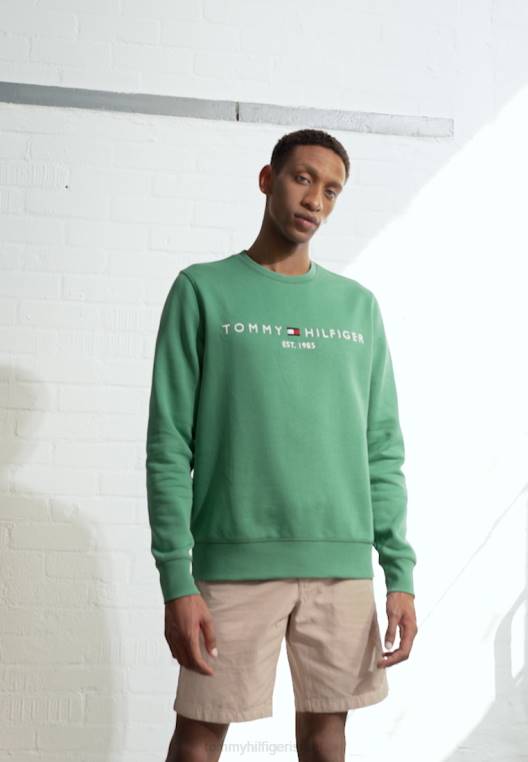 מכנסי חגורת ברוקלין NX204914 באטיק חאקי Tommy Hilfiger