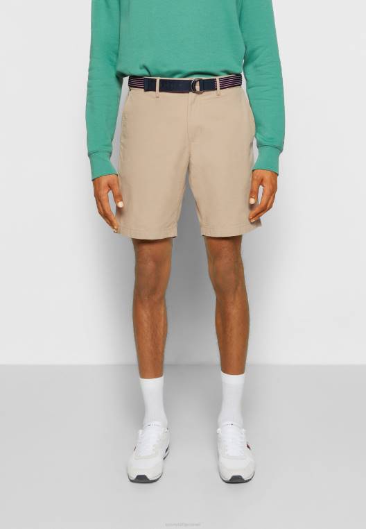 מכנסי חגורת ברוקלין NX204914 באטיק חאקי Tommy Hilfiger