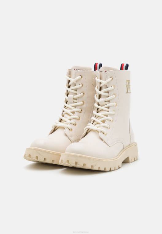 מגפוני שרוכים לשני המינים NX204916 צבע קרם Tommy Hilfiger