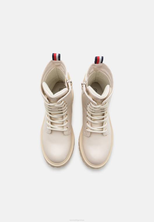 מגפוני שרוכים לשני המינים NX204916 צבע קרם Tommy Hilfiger