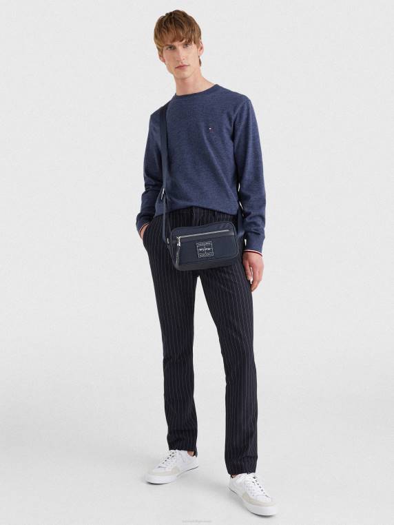 תיק עיתונאי דגל ג'קארד NX20491 שמי מדבר מונו Tommy Hilfiger