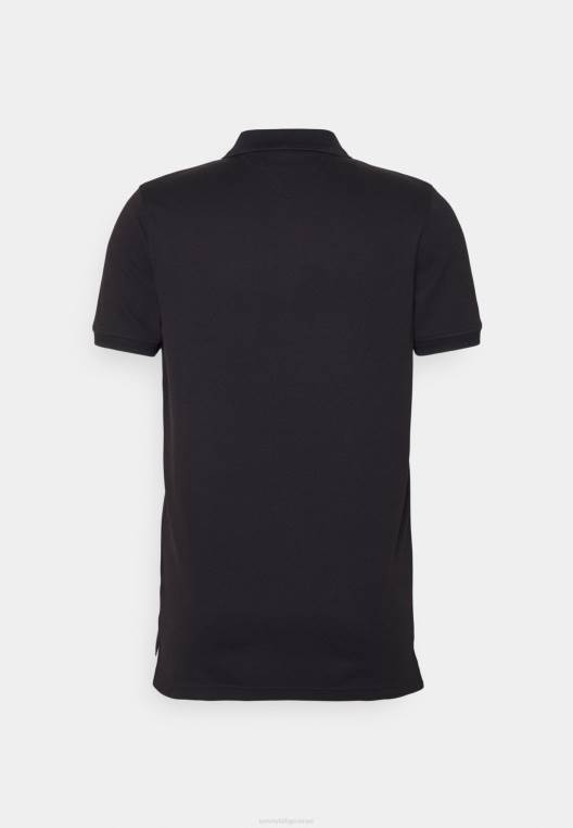 חולצת פולו דקה עם רוכסן NX204920 שָׁחוֹר Tommy Hilfiger
