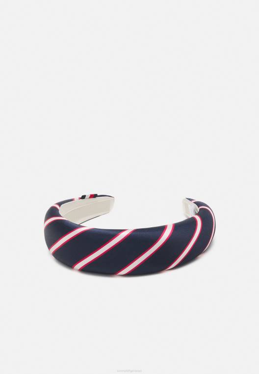 אביזר אייקוני לעיצוב שיער עם סרט רך NX204955 תערובת שמיים מדברית Tommy Hilfiger