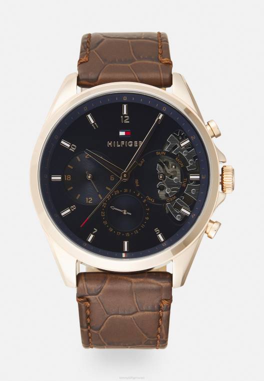 שעון כרונוגרף בייקר NX204959 חום/כחול Tommy Hilfiger