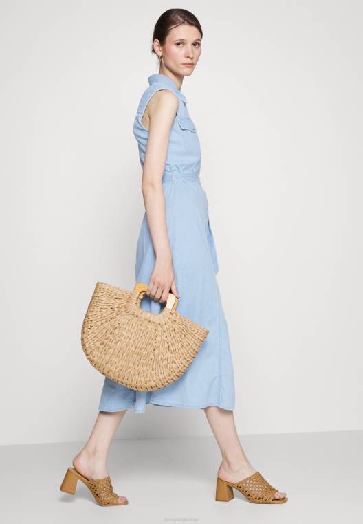 שמלת מתרחבים בכושר שמלת ג'ינס מידי NX204964 ג'ינס תכלת Tommy Hilfiger