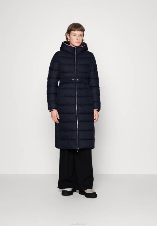 מעיל חורף מקסי נשי NX204966 שמיים מדבריים Tommy Hilfiger