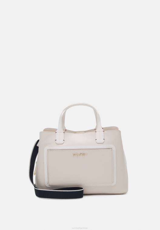 תיק ילקוט איקוני NX204968 נוצה לבן Tommy Hilfiger