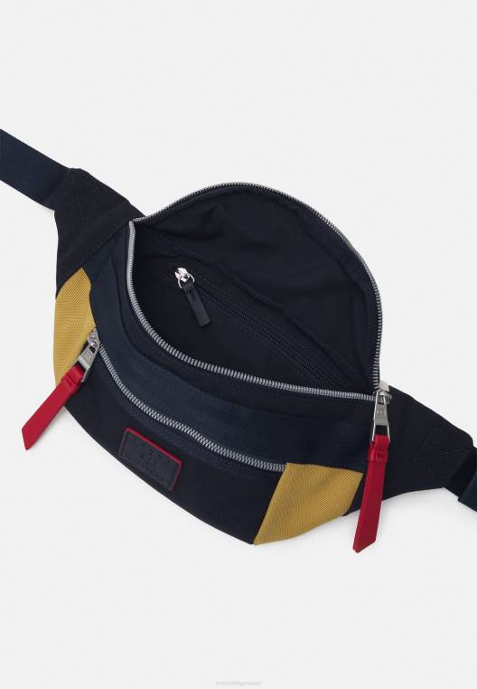 תיק עודף קרוסבודי לתחתונים לשני המינים NX204975 חיל הים/צהוב Tommy Hilfiger