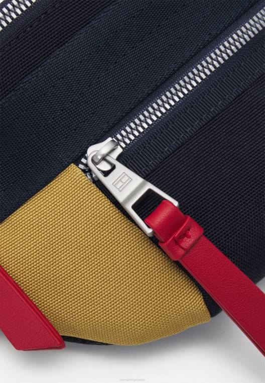 תיק עודף קרוסבודי לתחתונים לשני המינים NX204975 חיל הים/צהוב Tommy Hilfiger