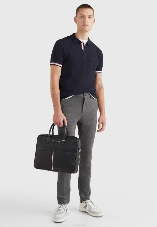 חולצת פולו רגילה למיתוג חפתים NX204976 שמיים מדבריים Tommy Hilfiger