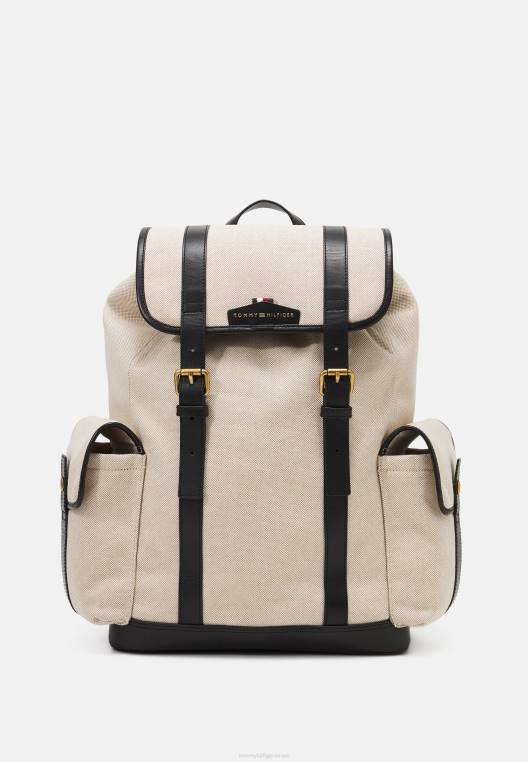 תיק גב עם דש פרימיום לשני המינים NX204983 טִבעִי Tommy Hilfiger