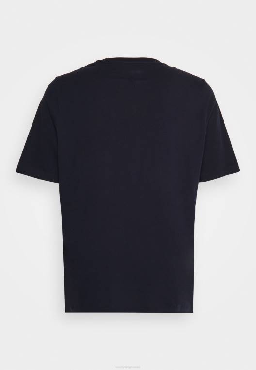 חולצת טריקו בהדפס טי פרחוני דקל NX205031 שמיים מדבריים Tommy Hilfiger