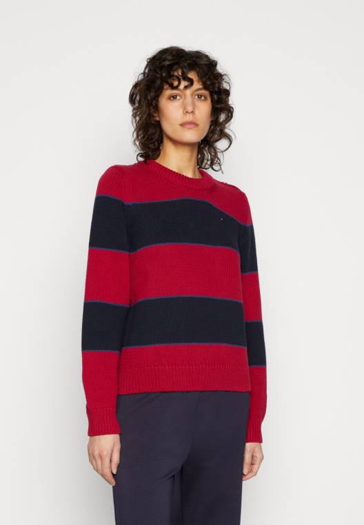 מגשר כפתורים עם פסים NX205043 רויאל ברי Tommy Hilfiger