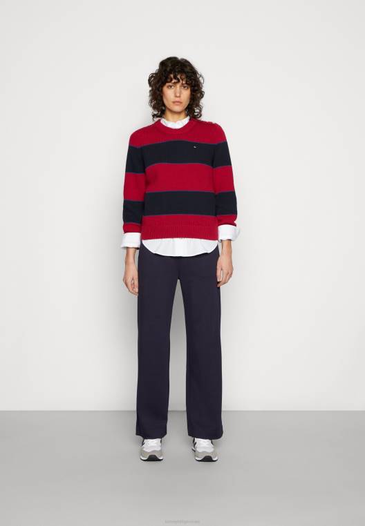 מגשר כפתורים עם פסים NX205043 רויאל ברי Tommy Hilfiger