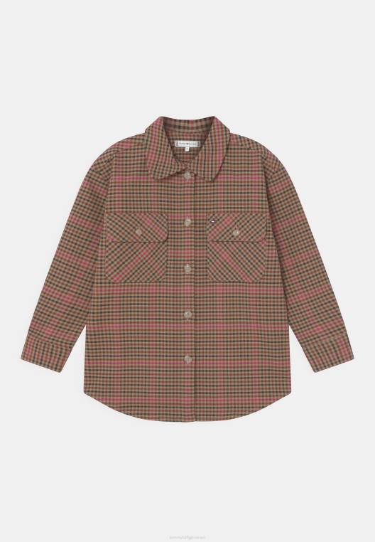 חולצה מכופתרת NX205045 מַגֶנטָה Tommy Hilfiger