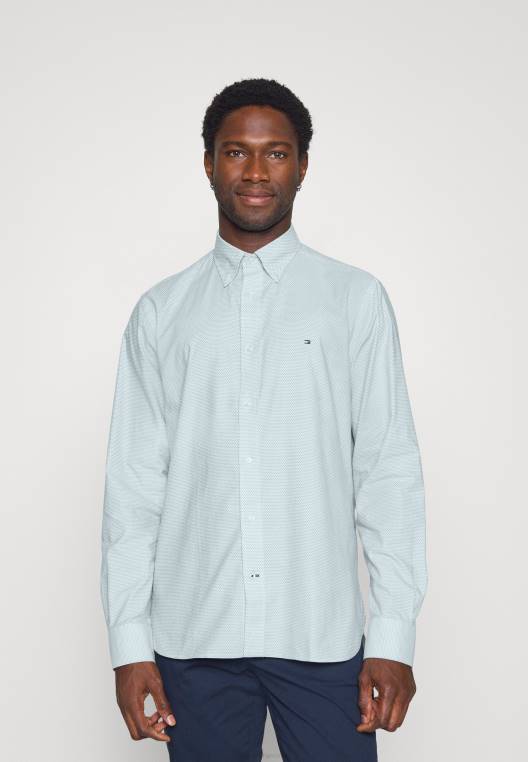 חולצה מיני דו גוונים NX205053 בריאנט ירוק Tommy Hilfiger