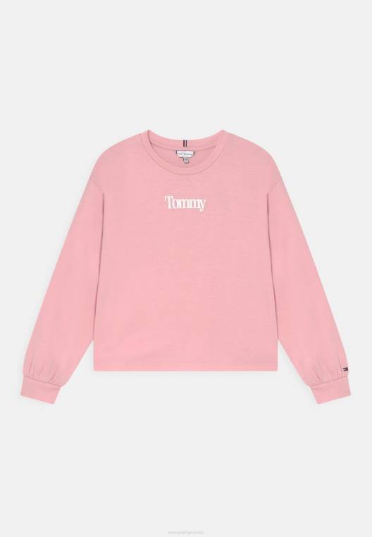 חולצה נצחית עם שרוולים ארוכים NX205072 גוון ורוד Tommy Hilfiger