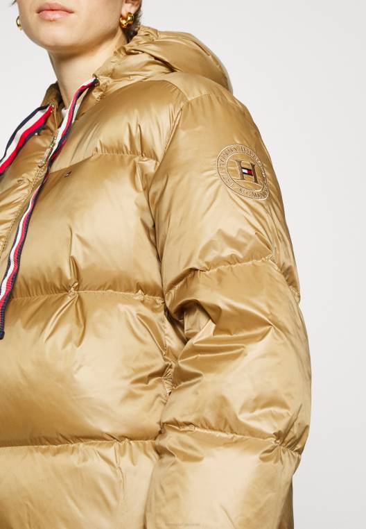 מעיל פוך מרופד NX205082 חאקי כפרי Tommy Hilfiger