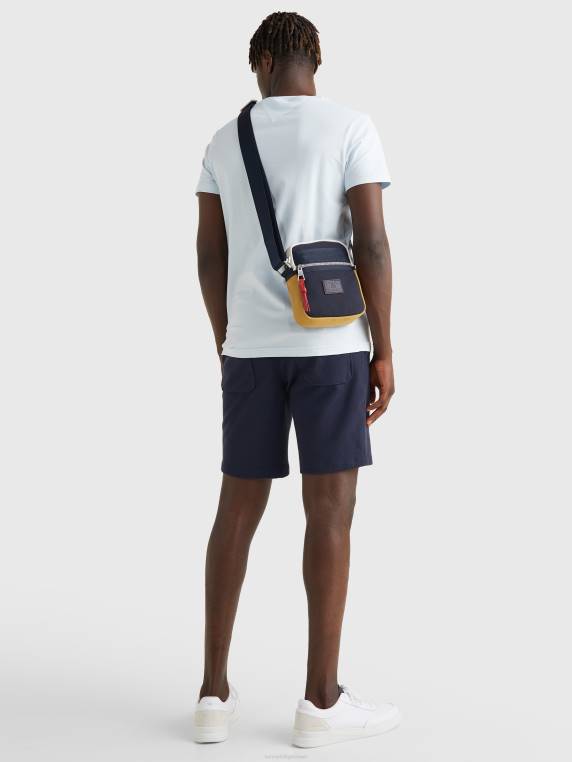 תיק כתב קטן NX20508 חיל הים/צהוב Tommy Hilfiger