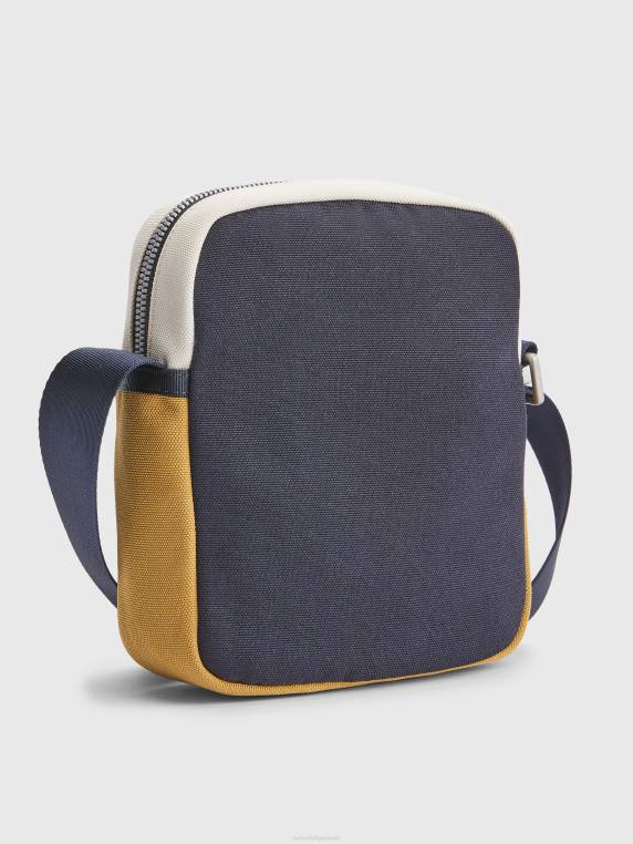 תיק כתב קטן NX20508 חיל הים/צהוב Tommy Hilfiger