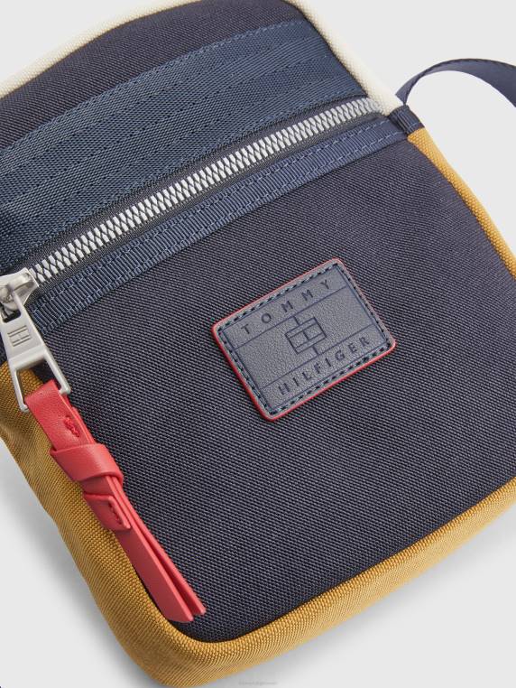 תיק כתב קטן NX20508 חיל הים/צהוב Tommy Hilfiger