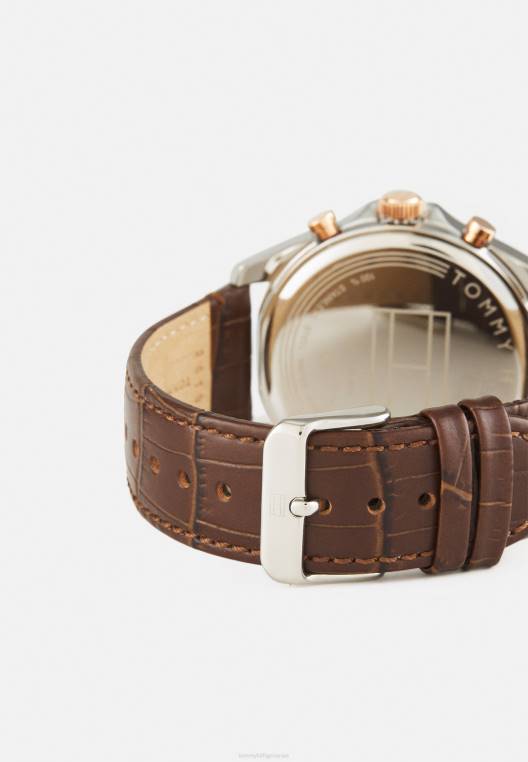 שעון כרונוגרף בייקר NX205103 חום לבן Tommy Hilfiger