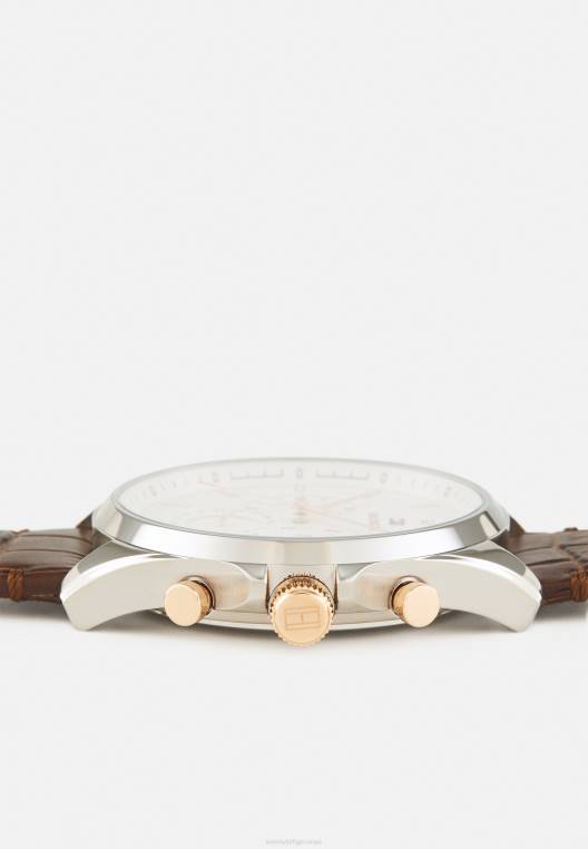 שעון כרונוגרף בייקר NX205103 חום לבן Tommy Hilfiger