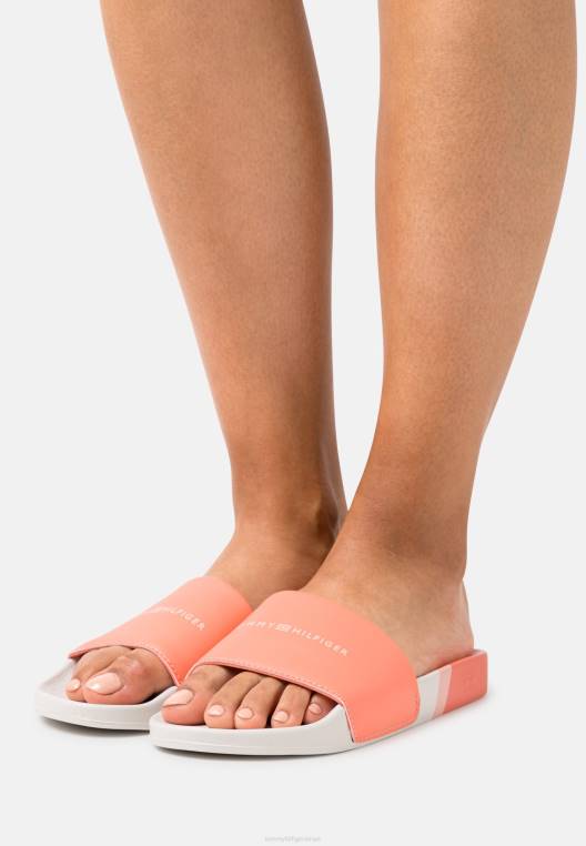 פרדות מגלשות בריכה מפוספסות NX205108 פריחת האלמוגים Tommy Hilfiger