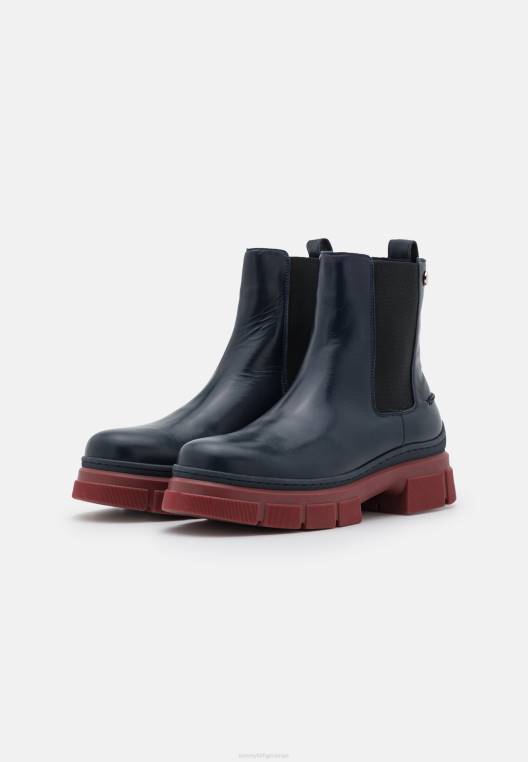 מגפוני קרסול פלטפורמת מגפיים נמוכים חיצוניים NX205135 שמיים מדבריים Tommy Hilfiger