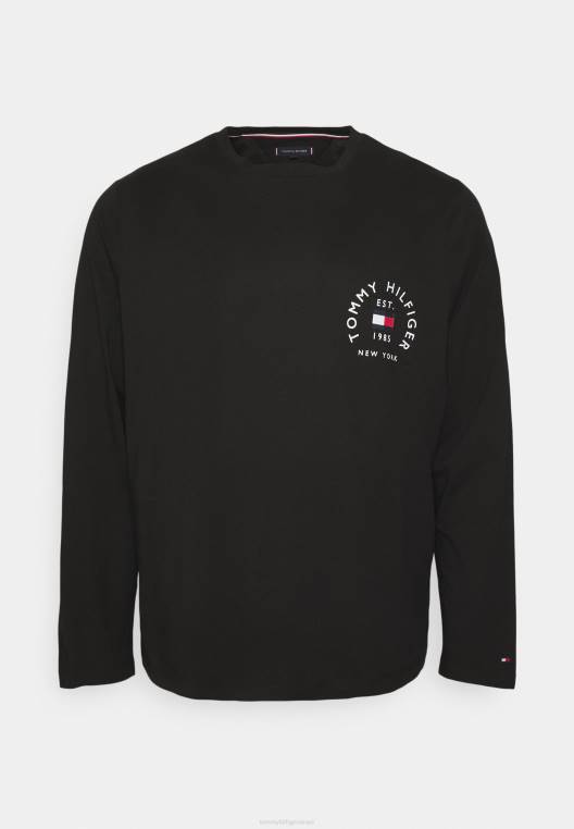 טופ קשת דגל עם שרוולים ארוכים NX205151 שָׁחוֹר Tommy Hilfiger